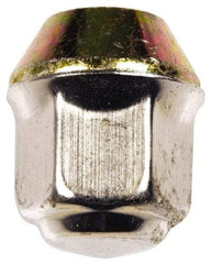 Dorman - 7/16-20 Stainless Finish Capped Wheel Nut - 3/4" Hex, 1-1/8" OAL, 60° Seat Angle - Benchmark Tooling