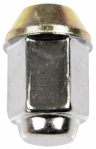 Dorman - 1/2-20 Stainless Finish Capped Wheel Nut - 13/16" Hex, 1-15/32" OAL, 60° Seat Angle - Benchmark Tooling