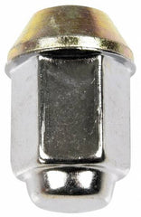 Dorman - 1/2-20 Stainless Finish Capped Wheel Nut - 13/16" Hex, 1-15/32" OAL, 60° Seat Angle - Benchmark Tooling