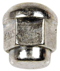 Dorman - M12-1.5 Chrome Finish Capped Wheel Nut - 19mm Hex, 24.5mm OAL, 60° Seat Angle - Benchmark Tooling
