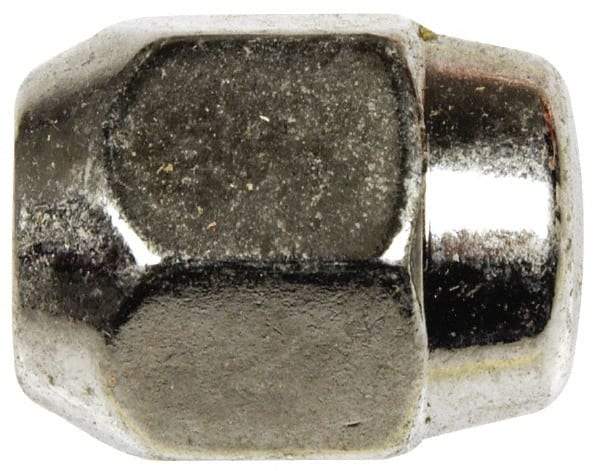 Dorman - M12-1.5 Chrome Finish Capped Wheel Nut - 21mm Hex, 27mm OAL, 60° Seat Angle - Benchmark Tooling