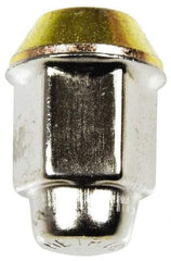 Dorman - M12-1.5 Stainless Finish Capped Wheel Nut - 19mm Hex, 36mm OAL, 60° Seat Angle - Benchmark Tooling