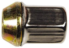 Dorman - M12-1.5 Stainless Finish Capped Wheel Nut - 19mm Hex, 32mm OAL, 60° Seat Angle - Benchmark Tooling