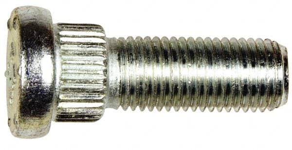 Dorman - 7/16-20 Serrated Bolt Wheel Stud - 0.575" Knurl, 1-3/8" OAL, 5/16" Shoulder Length - Benchmark Tooling