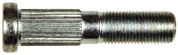 Dorman - 1/2-20 Serrated Bolt Wheel Stud - 0.56" Knurl, 2-3/8" OAL, 15/16" Shoulder Length - Benchmark Tooling