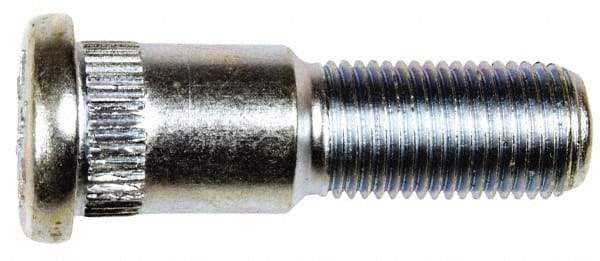 Dorman - 1/2-20 Serrated Bolt Wheel Stud - 0.622" Knurl, 1-13/16" OAL, 3/4" Shoulder Length - Benchmark Tooling