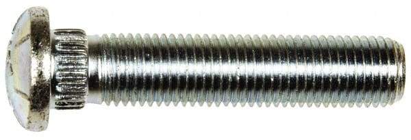 Dorman - 7/16-20 Serrated Bolt Wheel Stud - 0.475" Knurl, 2-1/8" OAL, 3/16" Shoulder Length - Benchmark Tooling
