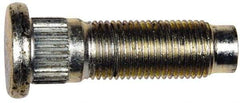 Dorman - 1/2-20 Serrated Bolt Wheel Stud - 0.545" Knurl, 1-3/4" OAL, 7/16" Shoulder Length - Benchmark Tooling