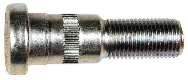 Dorman - 1/2-20 Serrated Bolt Wheel Stud - 5/8" Knurl, 2" OAL, 7/8" Shoulder Length - Benchmark Tooling