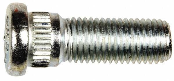 Dorman - M12-1.5 Serrated Bolt Wheel Stud - 14.22mm Knurl, 37mm OAL, 8mm Shoulder Length - Benchmark Tooling