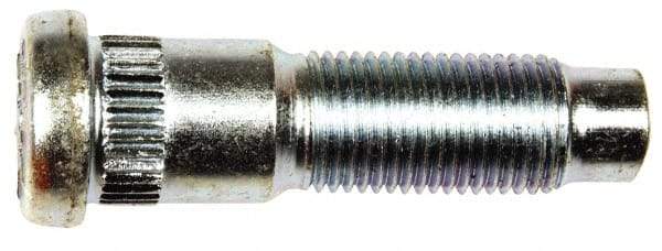 Dorman - 1/2-20 Serrated Bolt Wheel Stud - 0.589" Knurl, 1-15/16" OAL, 5/8" Shoulder Length - Benchmark Tooling