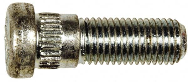 Dorman - M12-1.5 Serrated Bolt Wheel Stud - 14.1mm Knurl, 38.5mm OAL, 11.5mm Shoulder Length - Benchmark Tooling