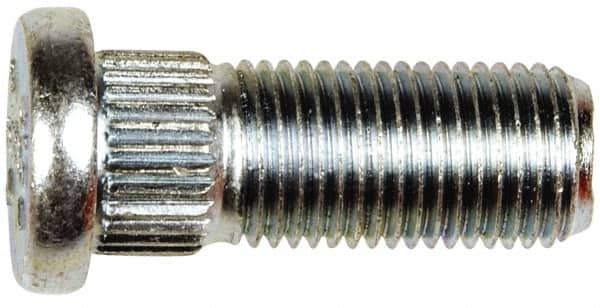 Dorman - M12-1.25 Serrated Bolt Wheel Stud - 12.83mm Knurl, 32.5mm OAL, 7mm Shoulder Length - Benchmark Tooling