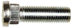 Dorman - M12-1.5 Serrated Bolt Wheel Stud - 14.3mm Knurl, 41.5mm OAL, 6.5mm Shoulder Length - Benchmark Tooling