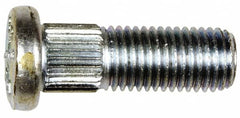 Dorman - M10-1.25 Serrated Bolt Wheel Stud - 10.24mm Knurl, 29mm OAL, 9mm Shoulder Length - Benchmark Tooling
