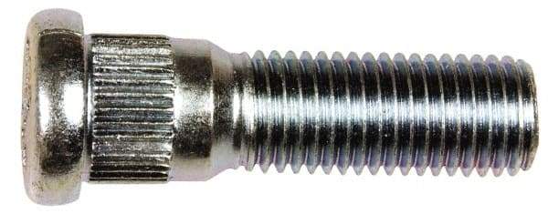 Dorman - M12-1.5 Serrated Bolt Wheel Stud - 14.17mm Knurl, 44.5mm OAL, 12.5mm Shoulder Length - Benchmark Tooling