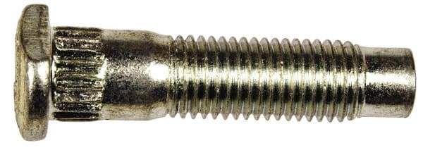 Dorman - M12-1.5 Serrated Bolt Wheel Stud - 13.41mm Knurl, 51.5mm OAL, 13.5mm Shoulder Length - Benchmark Tooling