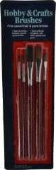 Wooster Brush - #2, #4 Camel Hair Artist's Paint Brush Set - 1/4, 1/2" Wide, Plastic Handle - Benchmark Tooling