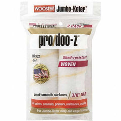 Wooster Brush - 3/8" Nap, 4-1/2" Wide Paint General Purpose Roller Cover - Smooth Texture, Fabric - Benchmark Tooling