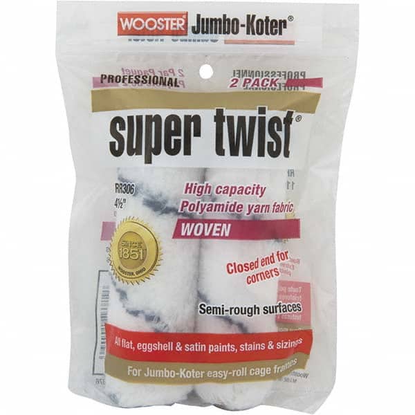 Wooster Brush - 4-1/2" Wide Paint General Purpose Roller Cover - Semi-Rough Texture, Polyamide - Benchmark Tooling