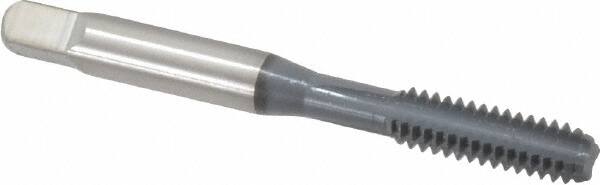 OSG - 1/4-20 UNC 4 Flute elektraLUBE Finish High Speed Steel Straight Flute Standard Hand Tap - Bottoming, Right Hand Thread, 2-1/2" OAL, 1" Thread Length, H2 Limit - Exact Industrial Supply