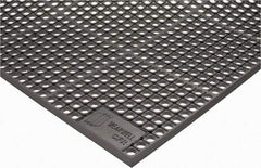 Wearwell - 5' Long x 3' Wide, Dry/Wet Environment, Anti-Fatigue Matting - Gray, CFR Rubber with Rubber Base, Beveled on 4 Sides - Benchmark Tooling