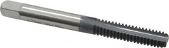 OSG - 1/4-20 UNC 3B 2 Flute elektraLUBE Finish High Speed Steel Straight Flute Standard Hand Tap - Bottoming, Right Hand Thread, 2-1/2" OAL, 1" Thread Length, H3 Limit - Benchmark Tooling