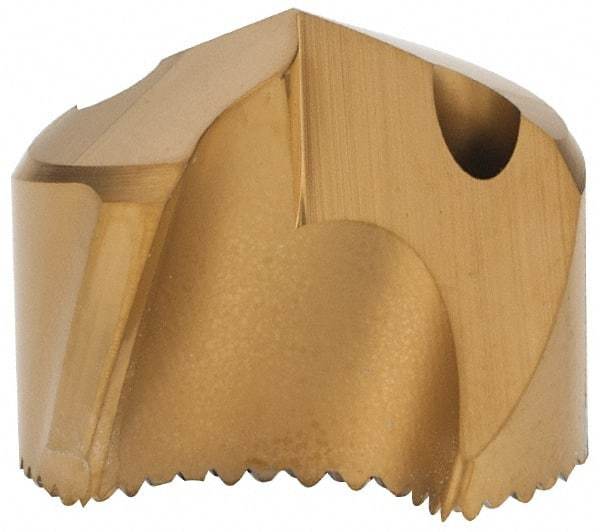 Seco - Series SD100, 17.5mm Diam 140° Replaceable Drill Tip - Carbide, TiAlN Finish, Through Coolant - Benchmark Tooling