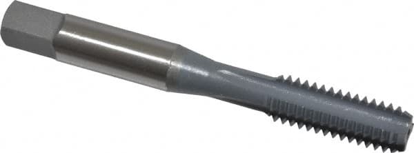 OSG - 5/16-18 UNC 3B 4 Flute elektraLUBE Finish High Speed Steel Straight Flute Standard Hand Tap - Bottoming, Right Hand Thread, 2-23/32" OAL, 1-1/8" Thread Length, H3 Limit - Exact Industrial Supply