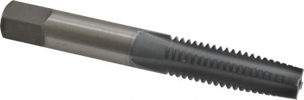 OSG - 3/8-16 UNC 3B 4 Flute elektraLUBE Finish High Speed Steel Straight Flute Standard Hand Tap - Taper, Right Hand Thread, 2-15/16" OAL, 1-1/4" Thread Length, H3 Limit - Exact Industrial Supply