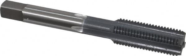 OSG - 7/16-20 UNF 4 Flute elektraLUBE Finish High Speed Steel Straight Flute Standard Hand Tap - Bottoming, Right Hand Thread, 3-5/32" OAL, 1-7/16" Thread Length, H3 Limit - Exact Industrial Supply