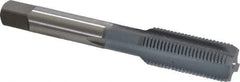 OSG - 1/2-20 UNF 3B 4 Flute elektraLUBE Finish High Speed Steel Straight Flute Standard Hand Tap - Bottoming, Right Hand Thread, 3-3/8" OAL, 1-21/32" Thread Length, H3 Limit - Exact Industrial Supply