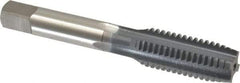 OSG - 9/16-12 UNC 4 Flute elektraLUBE Finish High Speed Steel Straight Flute Standard Hand Tap - Plug, Right Hand Thread, 3-19/32" OAL, 1-21/32" Thread Length, H3 Limit - Exact Industrial Supply