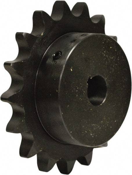 U.S. Tsubaki - 19 Teeth, 1/2" Chain Pitch, Chain Size 40, Finished Bore Sprocket - 1-1/2" Bore Diam, 3.038" Pitch Diam, 3.3" Outside Diam - Benchmark Tooling