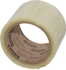 3M - 3" x 55 Yd Clear Rubber Adhesive Sealing Tape - Polypropylene Film Backing, 1.9 mil Thick, 44 Lb Tensile Strength, Series 371 - Benchmark Tooling