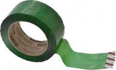 3M - 2" x 110 Yd Green Rubber Adhesive Sealing Tape - Polypropylene Film Backing, 1.9 mil Thick, 44 Lb Tensile Strength, Series 371 - Benchmark Tooling