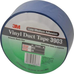 3M - 2" x 50 Yds Blue Duct Tape - 6.5 mil, Rubber Adhesive, Vinyl Backing, 12.6 Lb/ln Tensile Strength, 200°F Max, Series 3903 - Benchmark Tooling