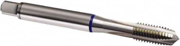 Guhring - M5x0.80 Metric, 3 Flute, Bright Finish, Powdered Metal Spiral Point Tap - Plug Chamfer, Right Hand Thread, 70mm OAL, 6H Class of Fit, Series 877 - Exact Industrial Supply