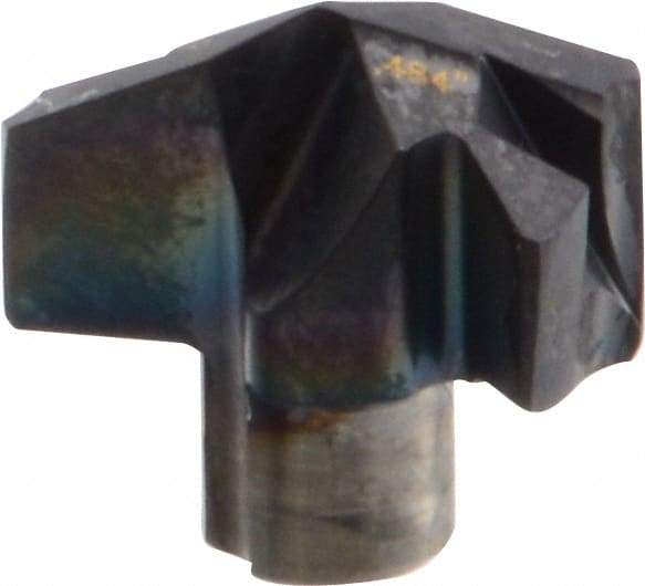 Iscar - Series ICP, 12.29mm Diam Grade IC908 140° Replaceable Drill Tip - Carbide, TiAlN Finish, 12 Seat Size - Benchmark Tooling