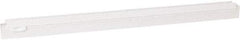 Vikan - 24" Rubber Blade Squeegee Refill - Double Edge, White, Plastic Holder - Benchmark Tooling