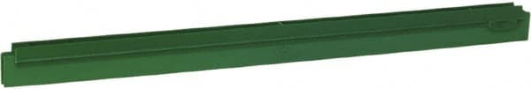 Vikan - 24" Rubber Blade Squeegee Refill - Double Edge, Green, Plastic Holder - Benchmark Tooling