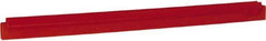 Vikan - 24" Rubber Blade Squeegee Refill - Double Edge, Red, Plastic Holder - Benchmark Tooling