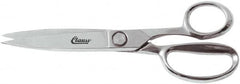 Clauss - 7" LOC, 10" OAL Chrome Plated Trimmers - Steel Straight Handle, For Paper, Fabric - Benchmark Tooling