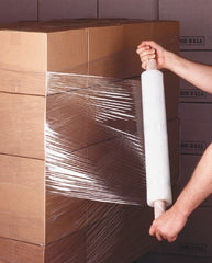 Value Collection - Pack of (4), 20" x 1,000', 70 Gauge Clear Hand-Held Stretch & Pallet Wrap with Extended Core - Benchmark Tooling