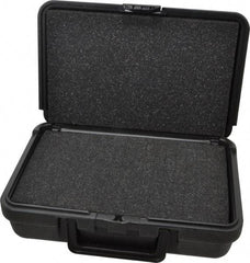 Platt - 10-1/2" Wide x 3" High, Clamshell Hard Case - Black, Polyethylene - Benchmark Tooling