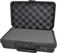 Platt - 12" Wide x 3-3/4" High, Clamshell Hard Case - Black, Polyethylene - Benchmark Tooling