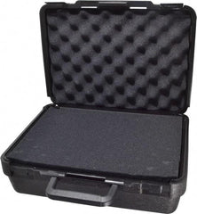 Platt - 13-1/2" Wide x 5-1/2" High, Clamshell Hard Case - Black, Polyethylene - Benchmark Tooling