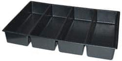 Kennedy - Tool Box Durable ABS Plastic Organizer - 23" Wide x 16-1/2" Deep x 4" High, Black, For 27" Wide Roller Cabinets - Benchmark Tooling