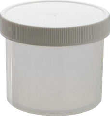 Dynalon Labware - 4 oz Jar - Polypropylene, Translucent, 2.16" High x 2.76" Diam, 2.76" Cap - Benchmark Tooling