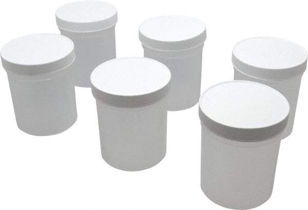 Dynalon Labware - 16 oz Jar - Polypropylene, Translucent, 3.74" High x 3-1/2" Diam, 3-1/2" Cap - Benchmark Tooling